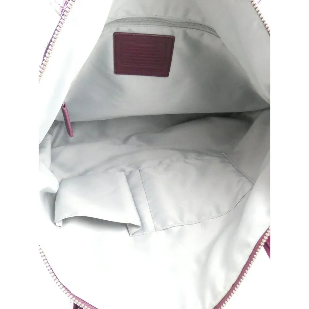Coach Laura Signature Khaki Berry Tote F18335 - Picture 7 of 16